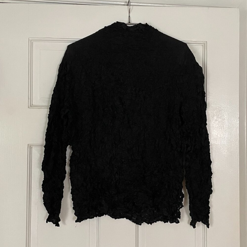 Issey Miyake Black Mock Turtleneck Medium